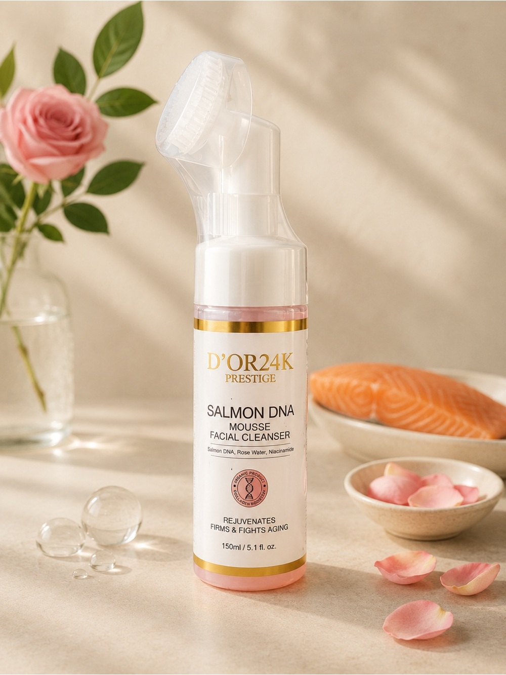 D’OR24k Salmon DNA Mousse Facial Cleanser
